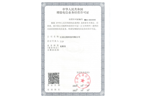 ICP/EDI经营许可证